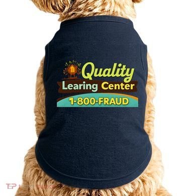 Quality Learing Center Fraud Funny Doggie Tank