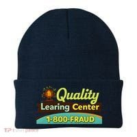 Quality Learing Center Fraud Funny Beanie thumb 0