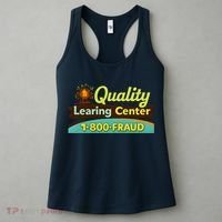 Quality Learing Center Fraud Funny Women's Tank Top thumb 3