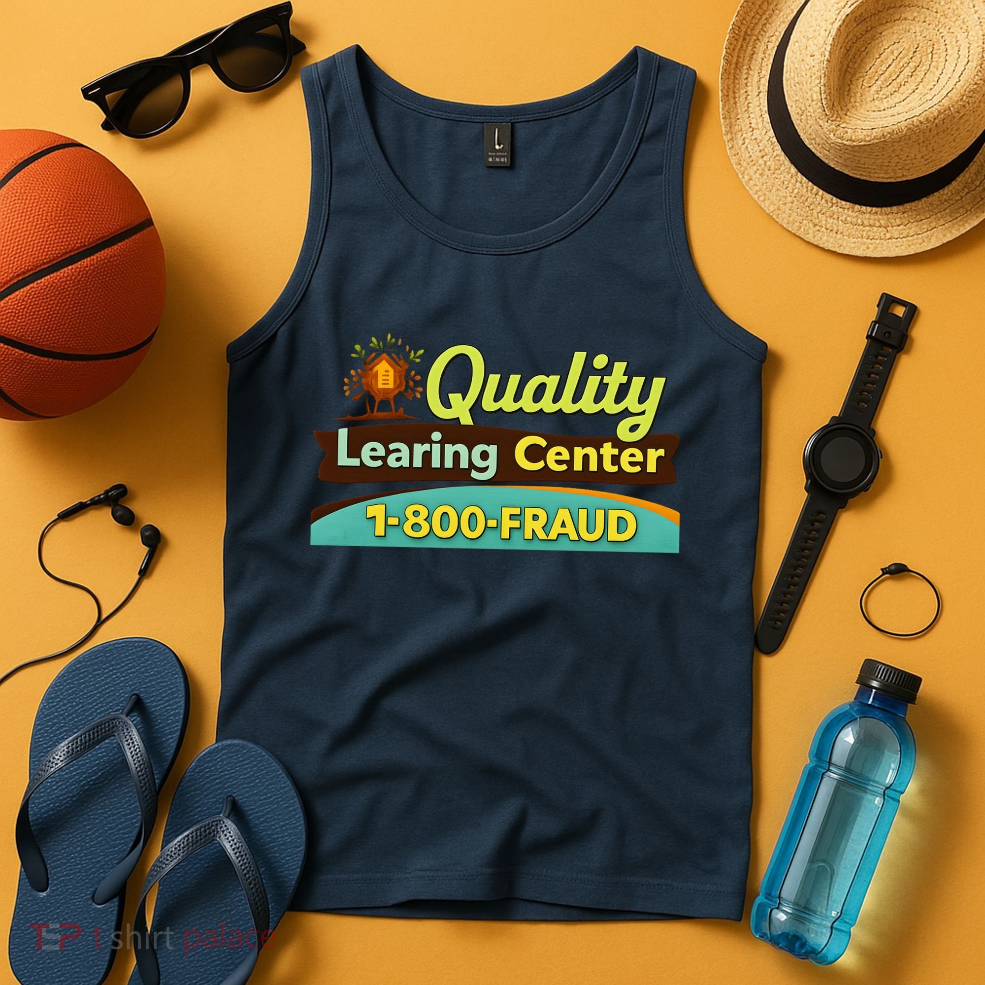 Quality Learing Center Fraud Funny Tank Top