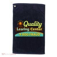 Quality Learing Center Fraud Funny Golf Towel thumb 0