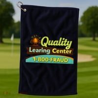 Quality Learing Center Fraud Funny Golf Towel thumb 1