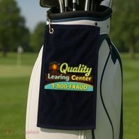 Quality Learing Center Fraud Funny Golf Towel thumb 2
