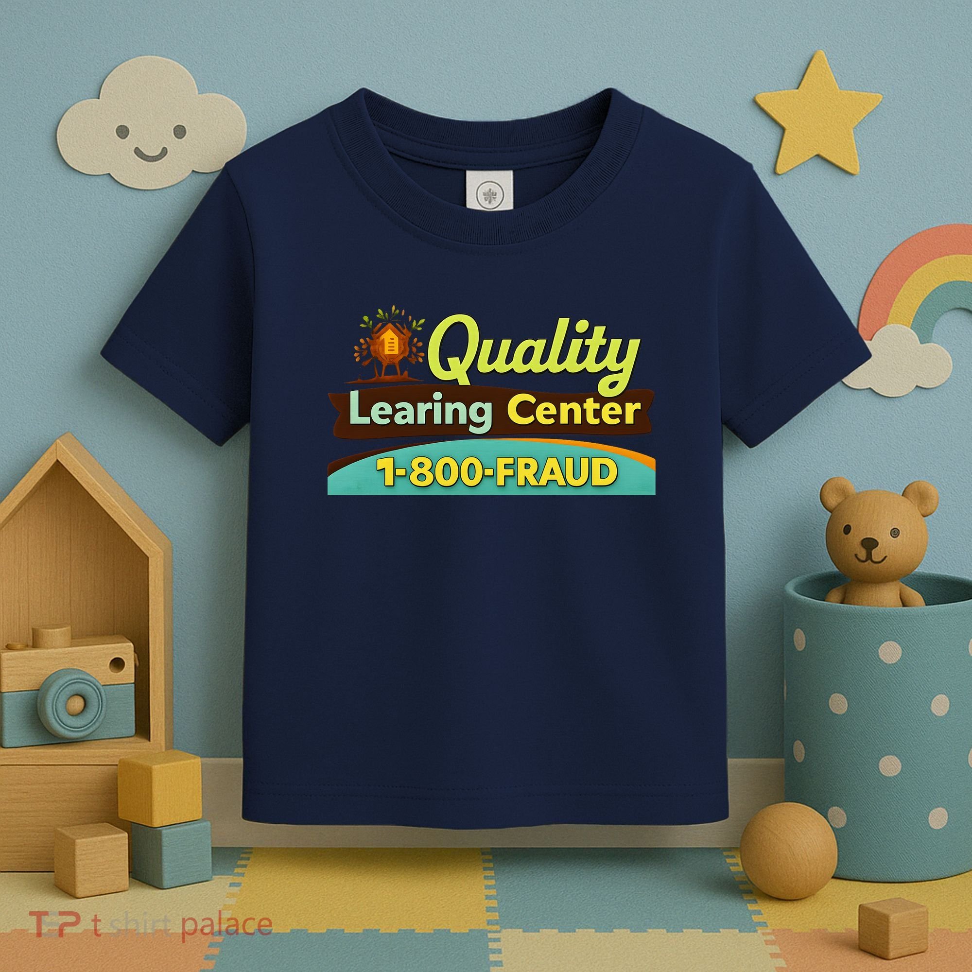 Quality Learing Center Fraud Funny Toddler T-Shirt