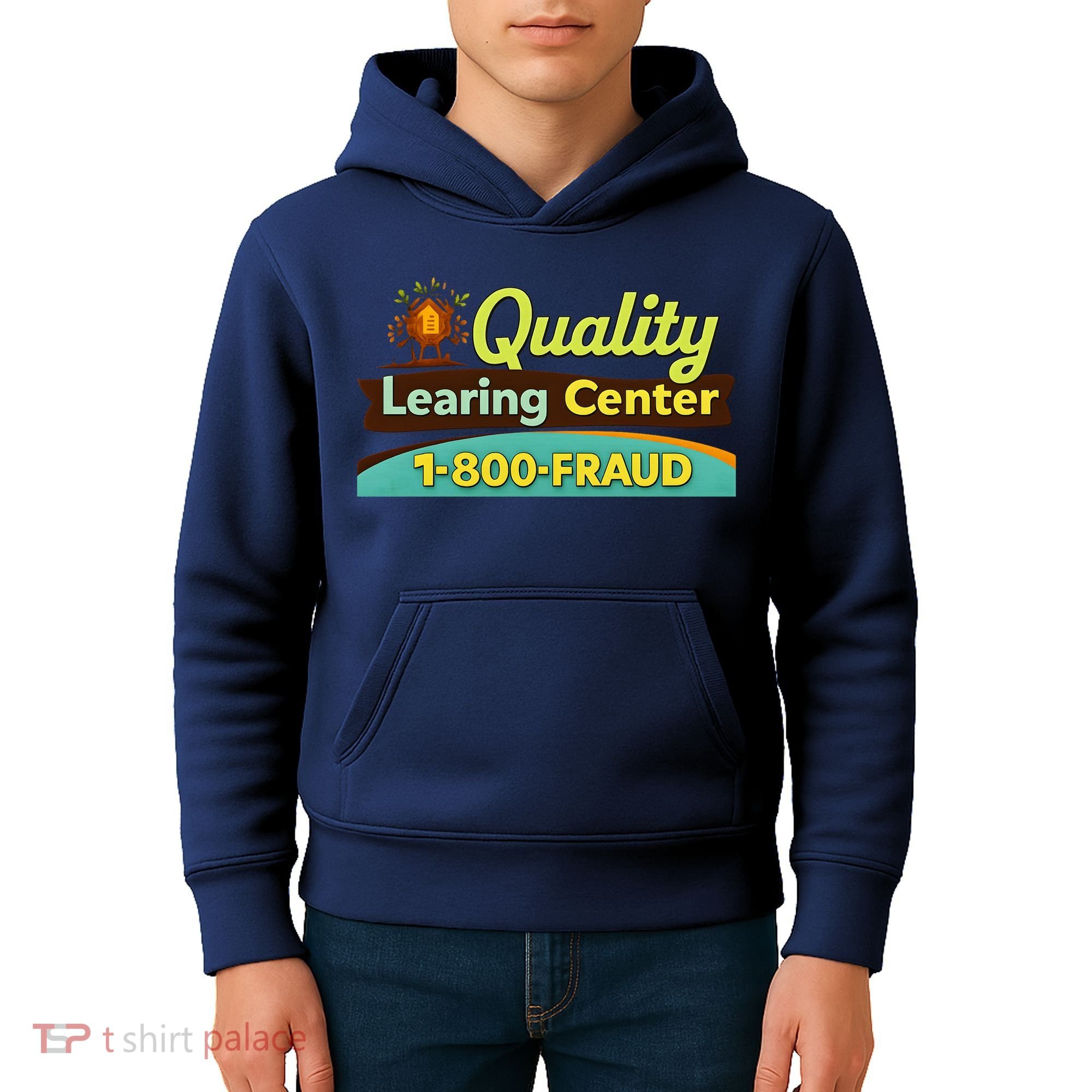 Quality Learing Center Fraud Funny Kids Hoodie