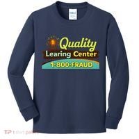 Quality Learing Center Fraud Funny Kids Long Sleeve Shirt thumb 0