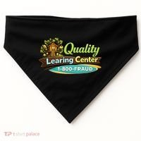 Quality Learing Center 1800 Fraud Funny USA-Made Doggie Bandana thumb 0