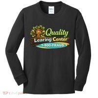 Quality Learing Center 1800 Fraud Funny Kids Long Sleeve Shirt thumb 0