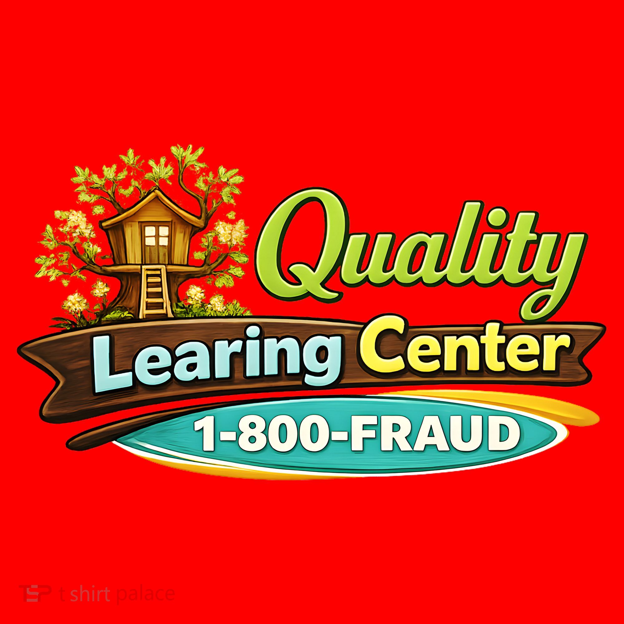 Quality Learing Center 1800 Fraud Funny Santa Hat