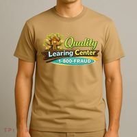 Quality Learing Center 1800 Fraud Funny T-Shirt thumb 3