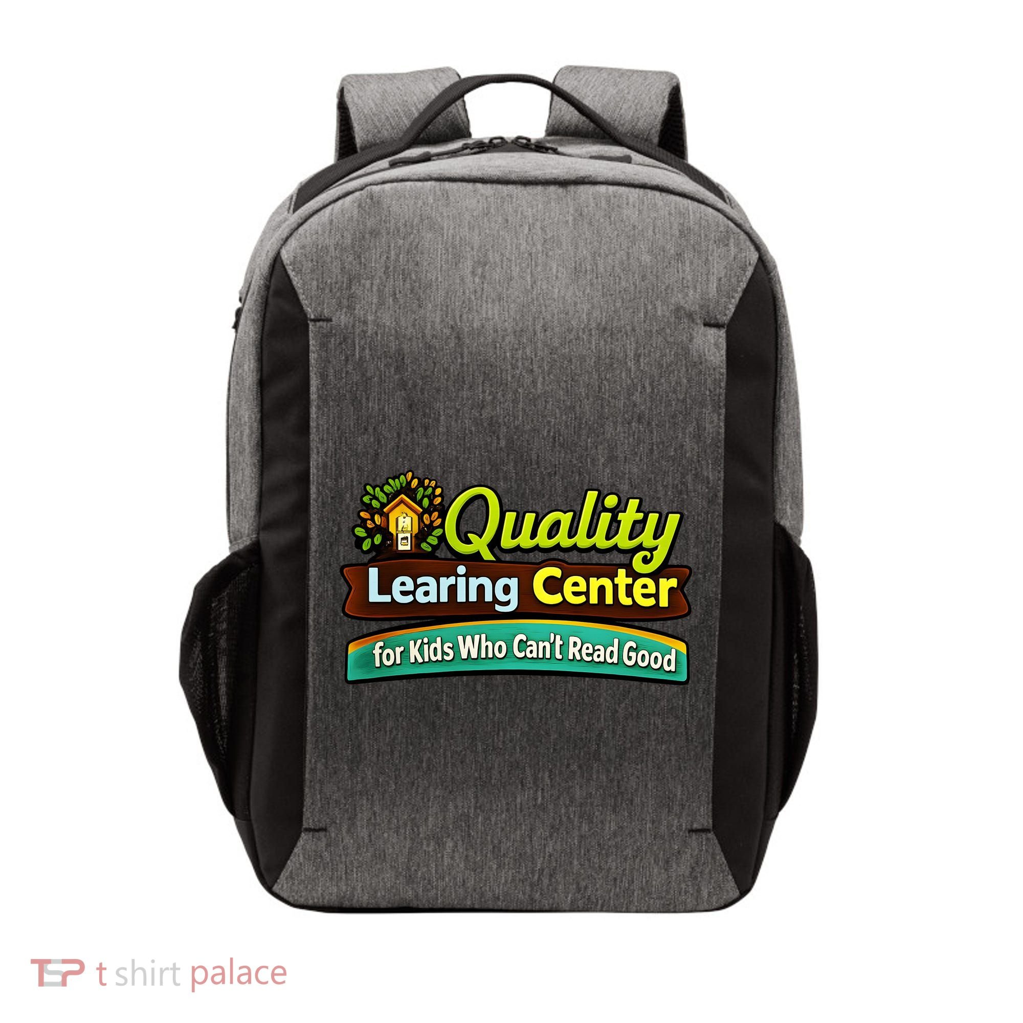 Quality Learing Center For Kids Who Can't Read Good Vector Backpack