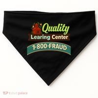 Quality Learing Center 1-800-FRAUD USA-Made Doggie Bandana thumb 0