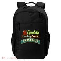 Quality Learing Center 1-800-FRAUD Backpack thumb 0