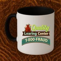 Quality Learing Center 1-800-FRAUD Coffee Mug thumb 2