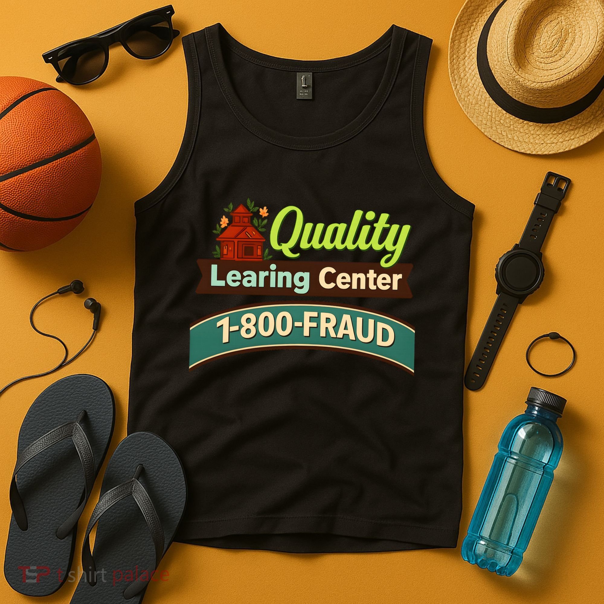 Quality Learing Center 1-800-FRAUD Tank Top
