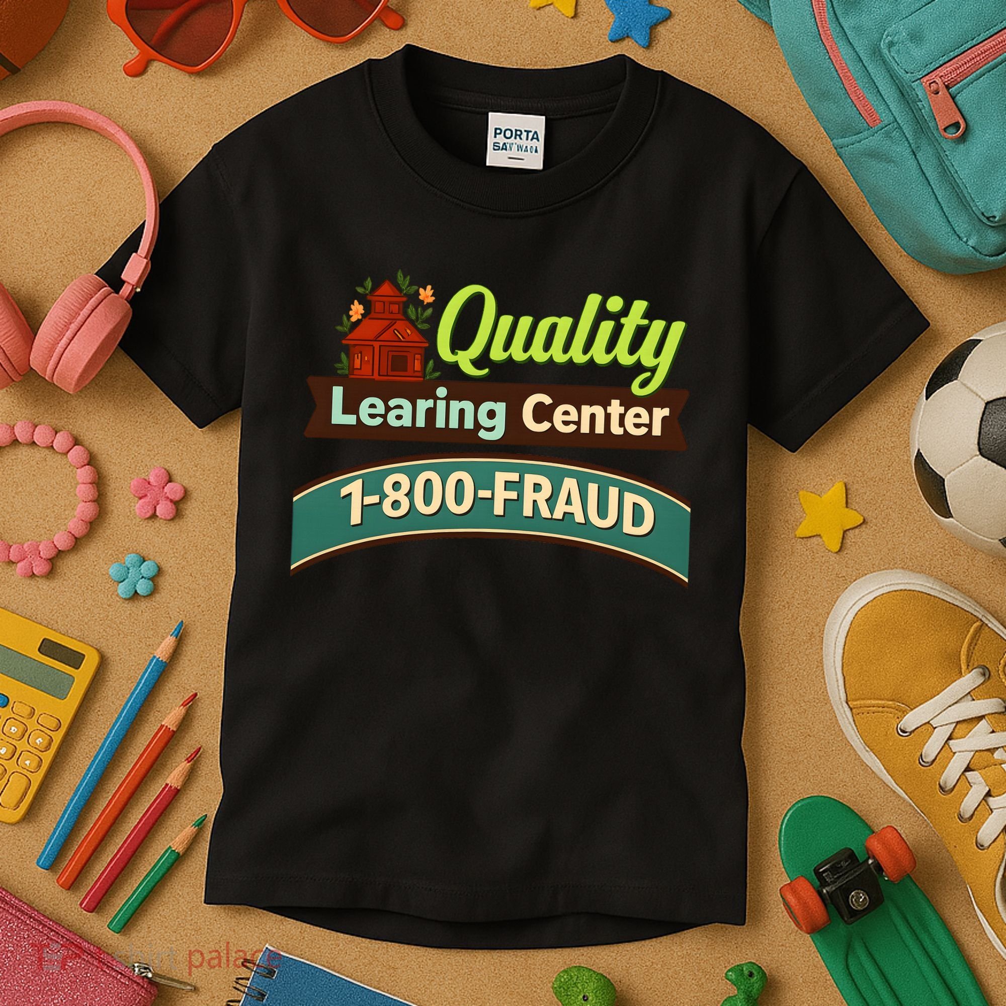 Quality Learing Center 1-800-FRAUD Kids T-Shirt