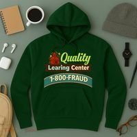 Quality Learing Center 1-800-FRAUD Hoodie thumb 3
