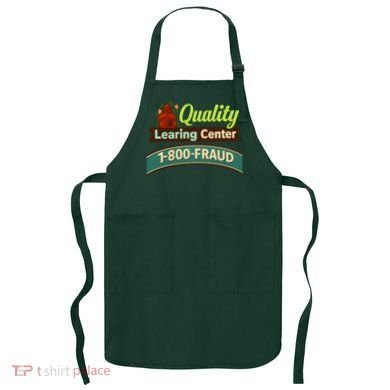 Quality Learing Center 1-800-FRAUD Apron