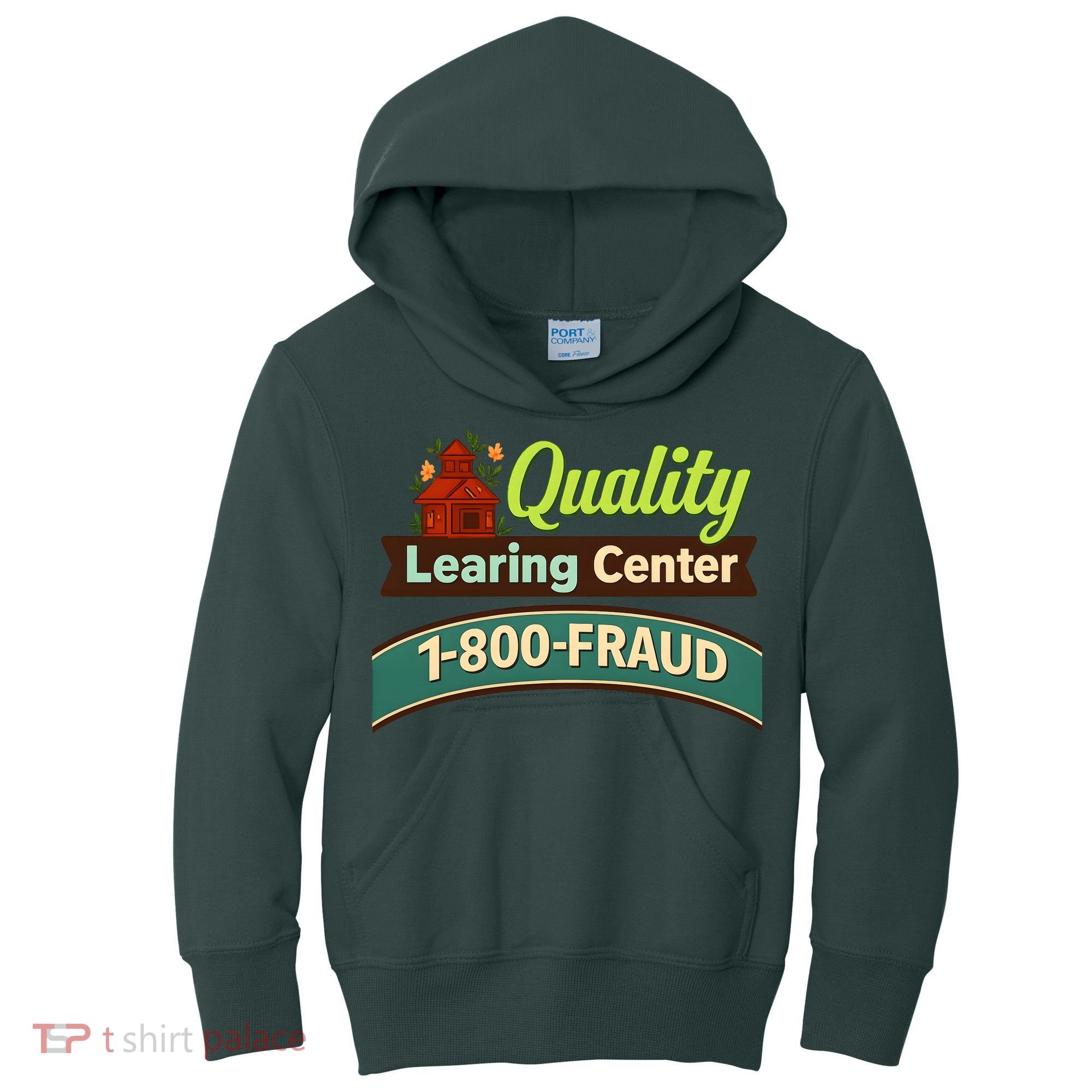 Quality Learing Center 1-800-FRAUD Kids Hoodie
