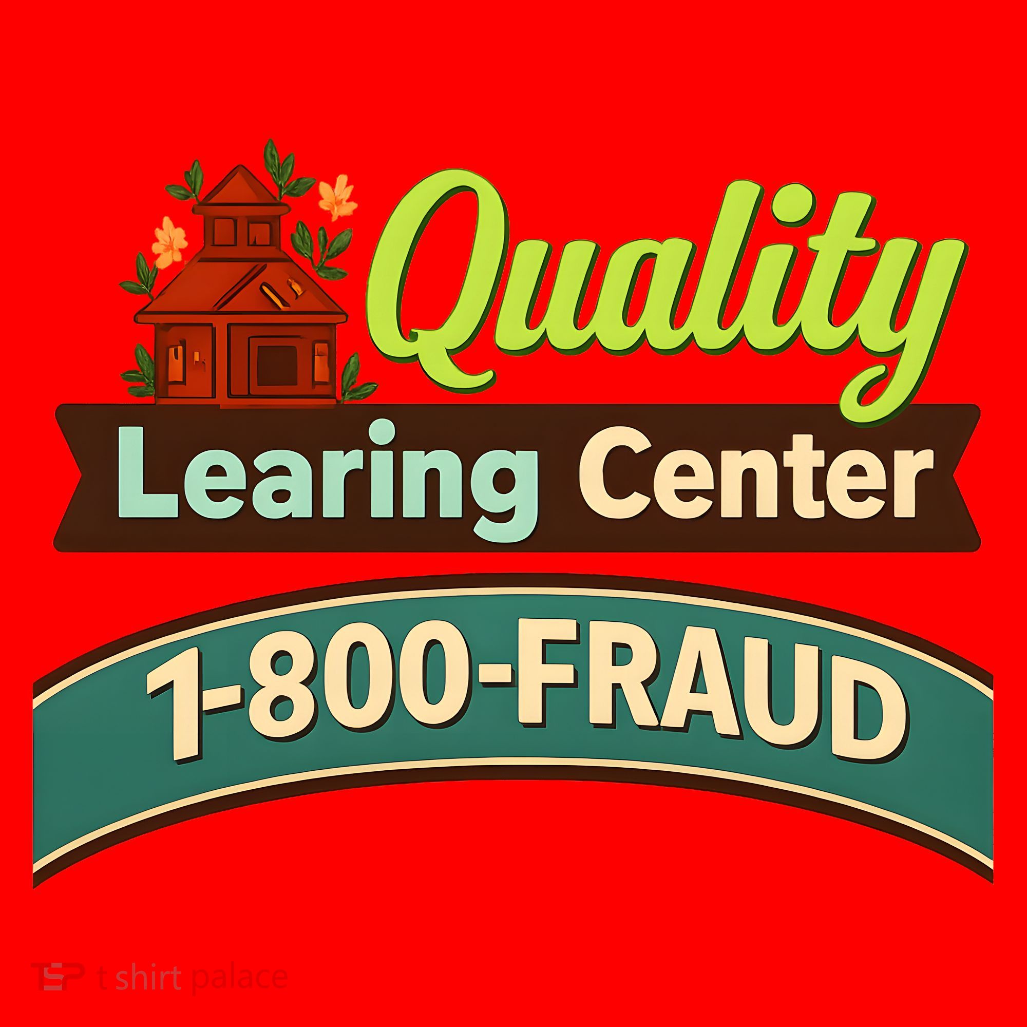 Quality Learing Center 1-800-FRAUD Santa Hat