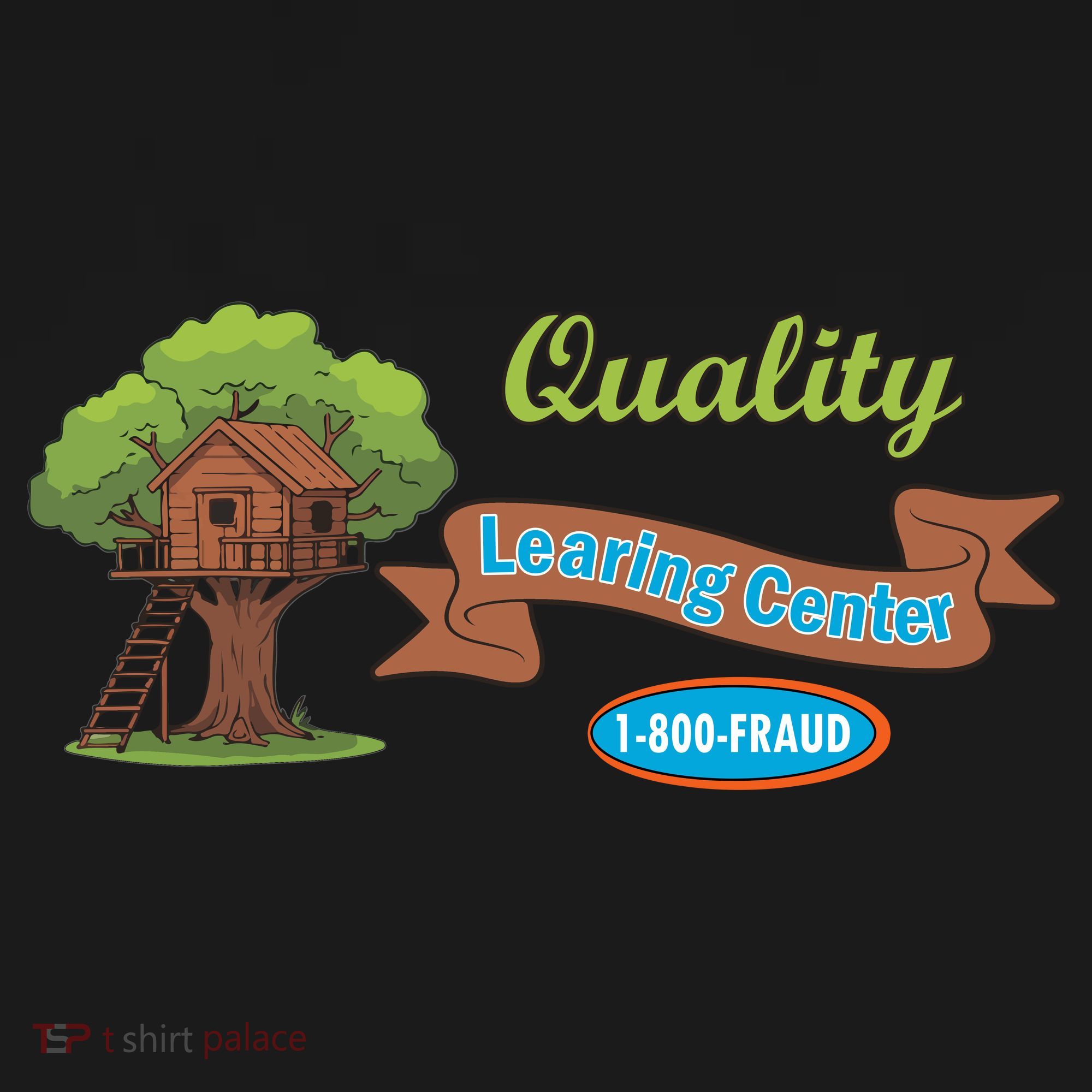 Quality Learing Center 1-800-FRAUD Funny Political Coaster