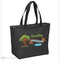 Quality Learing Center 1-800-FRAUD Funny Political Tote Bag thumb 2