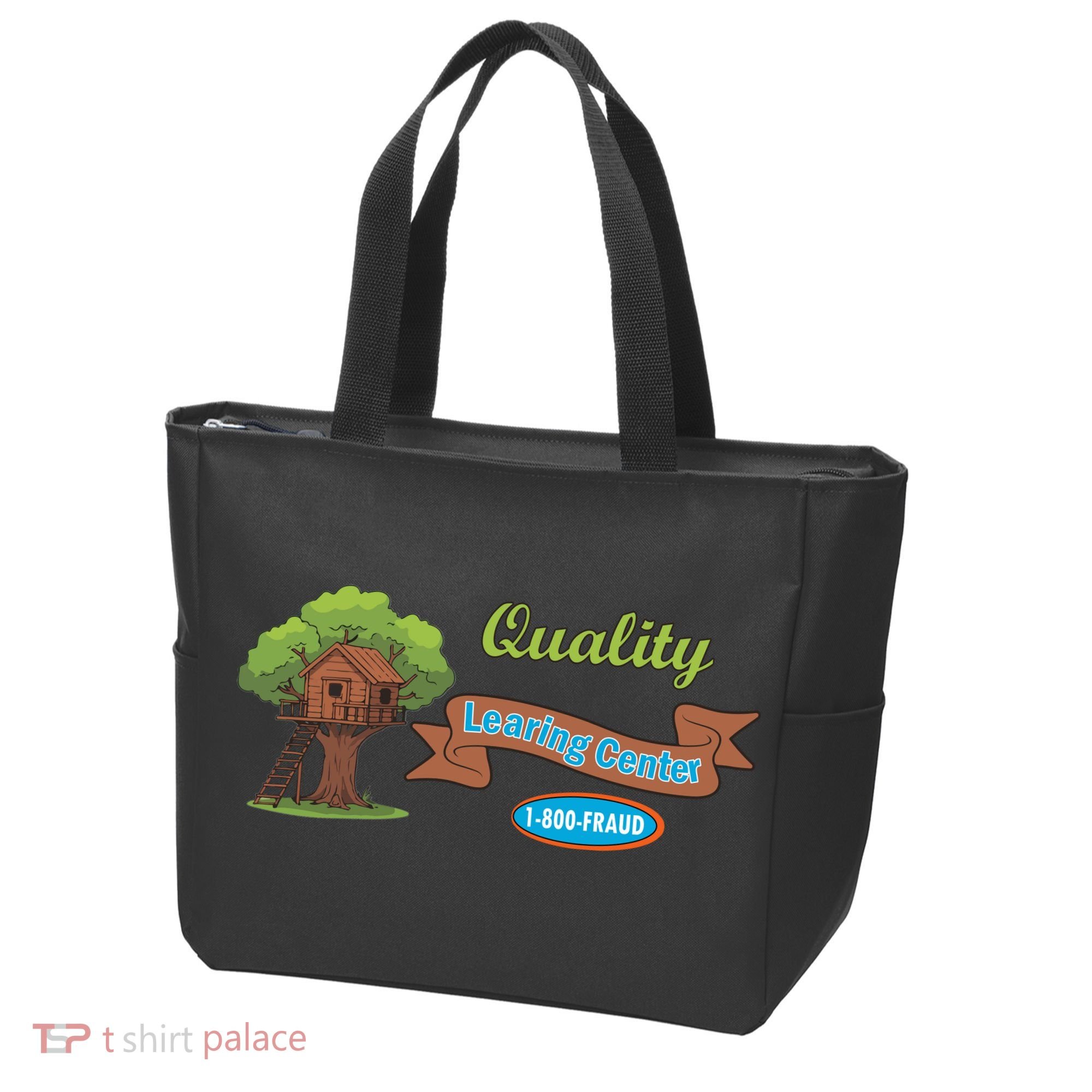 Quality Learing Center 1-800-FRAUD Funny Political Tote Bag