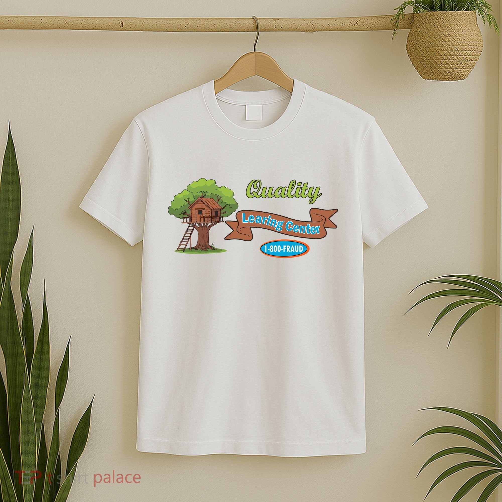Quality Learing Center 1-800-FRAUD Funny Political T-Shirt
