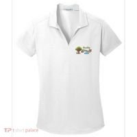 Quality Learing Center 1-800-FRAUD Funny Political Women's Dry Zone Grid Polo thumb 0