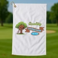 Quality Learing Center 1-800-FRAUD Funny Political Golf Towel thumb 1