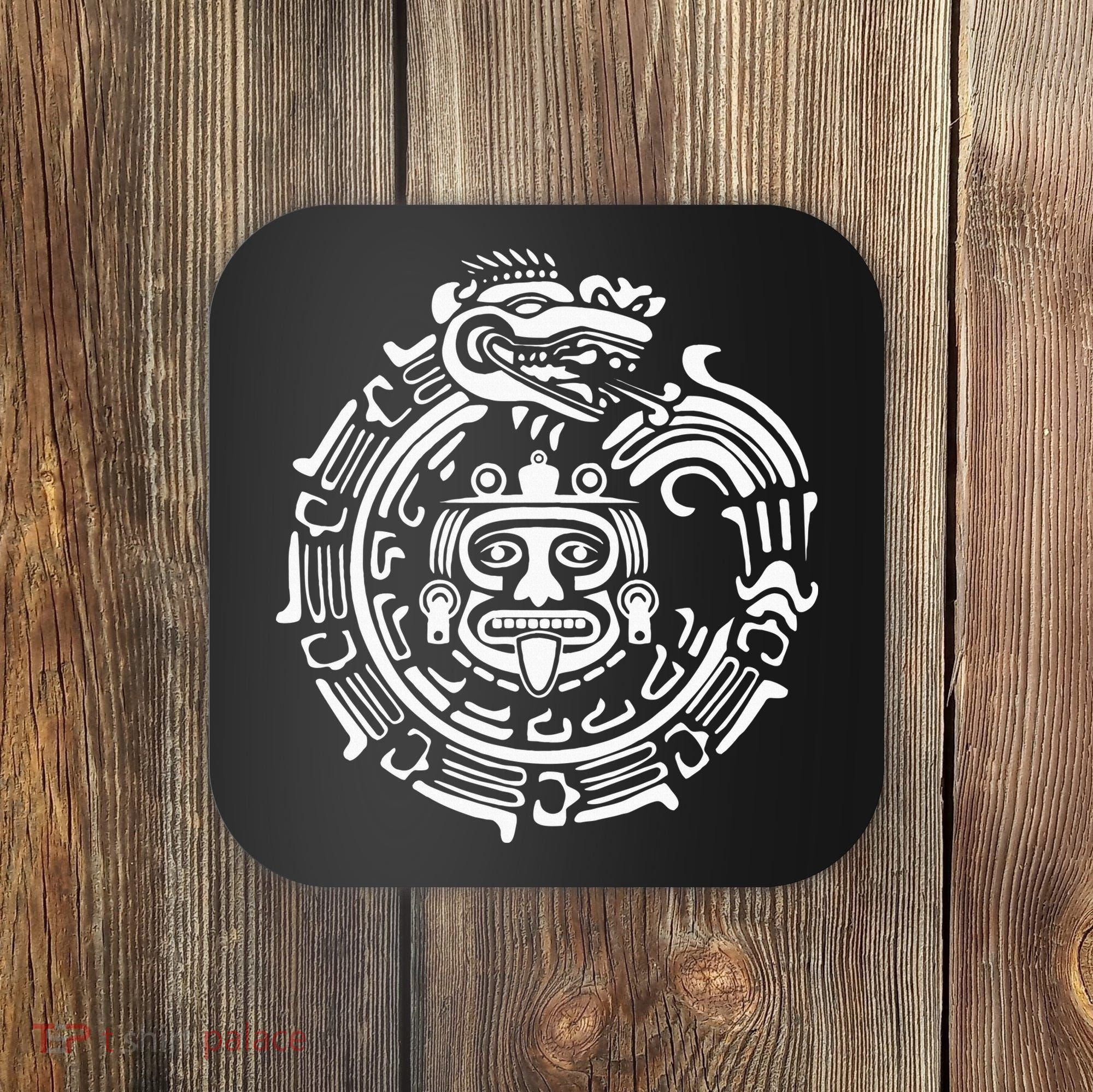 Quetzalcoatl Maya Aztec Ancient Symbol Coaster