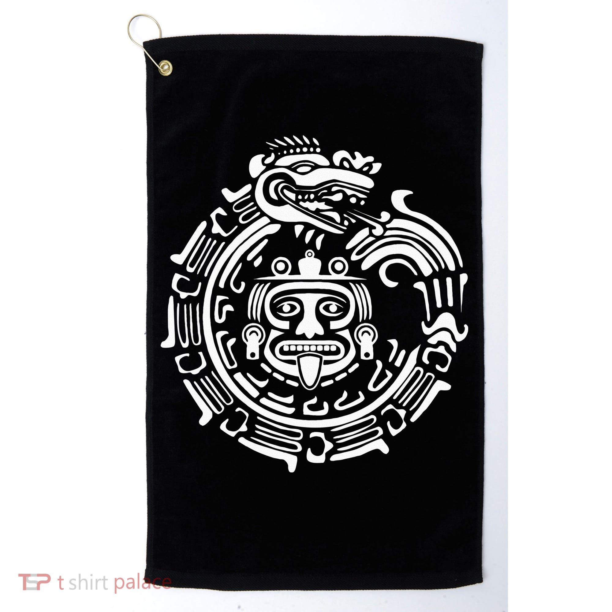 Quetzalcoatl Maya Aztec Ancient Symbol Golf Towel