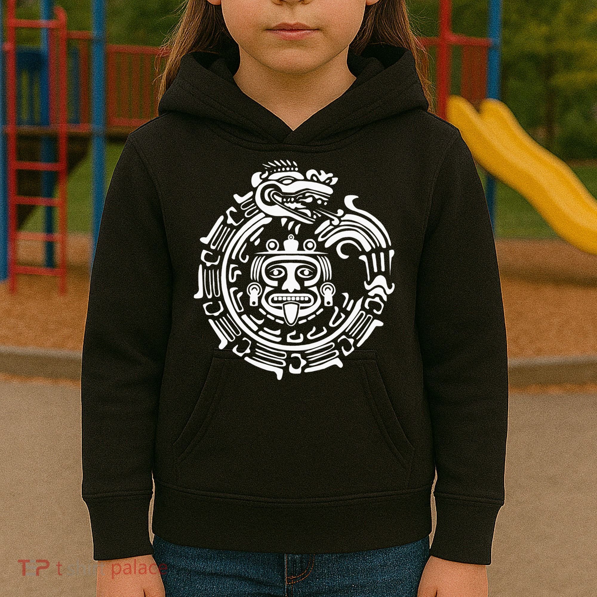 Quetzalcoatl Maya Aztec Ancient Symbol Kids Hoodie