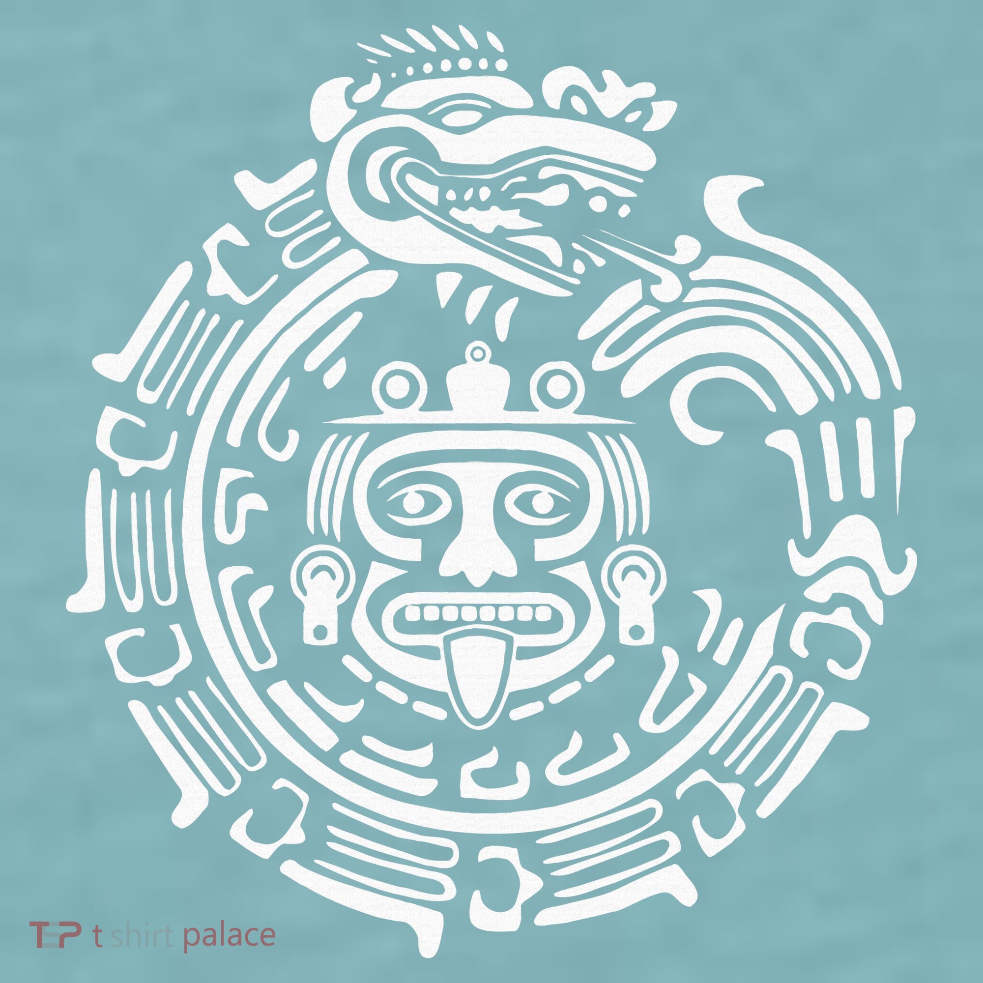 Quetzalcoatl Maya Aztec Ancient Symbol Sueded Cloud Jersey T-Shirt
