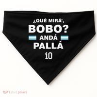 Que Mira´Bobo Argentina 10 USA-Made Doggie Bandana thumb 0