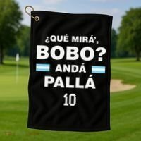 Que Mira´Bobo Argentina 10 Golf Towel thumb 1