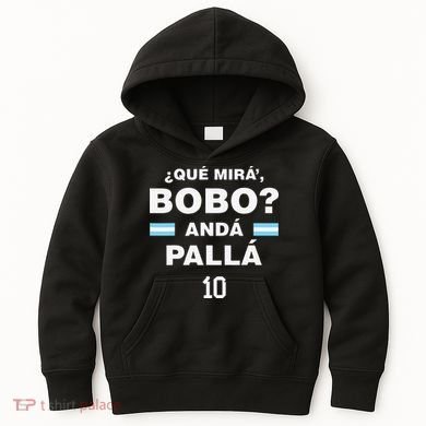 Que Mira´Bobo Argentina 10 Kids Hoodie