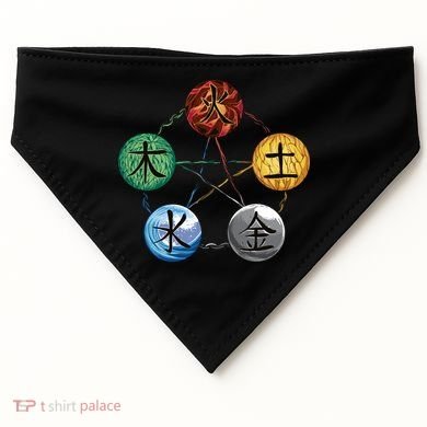 Qigong Martial Arts Elements USA-Made Doggie Bandana