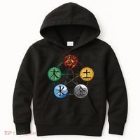 Qigong Martial Arts Elements Kids Hoodie thumb 0