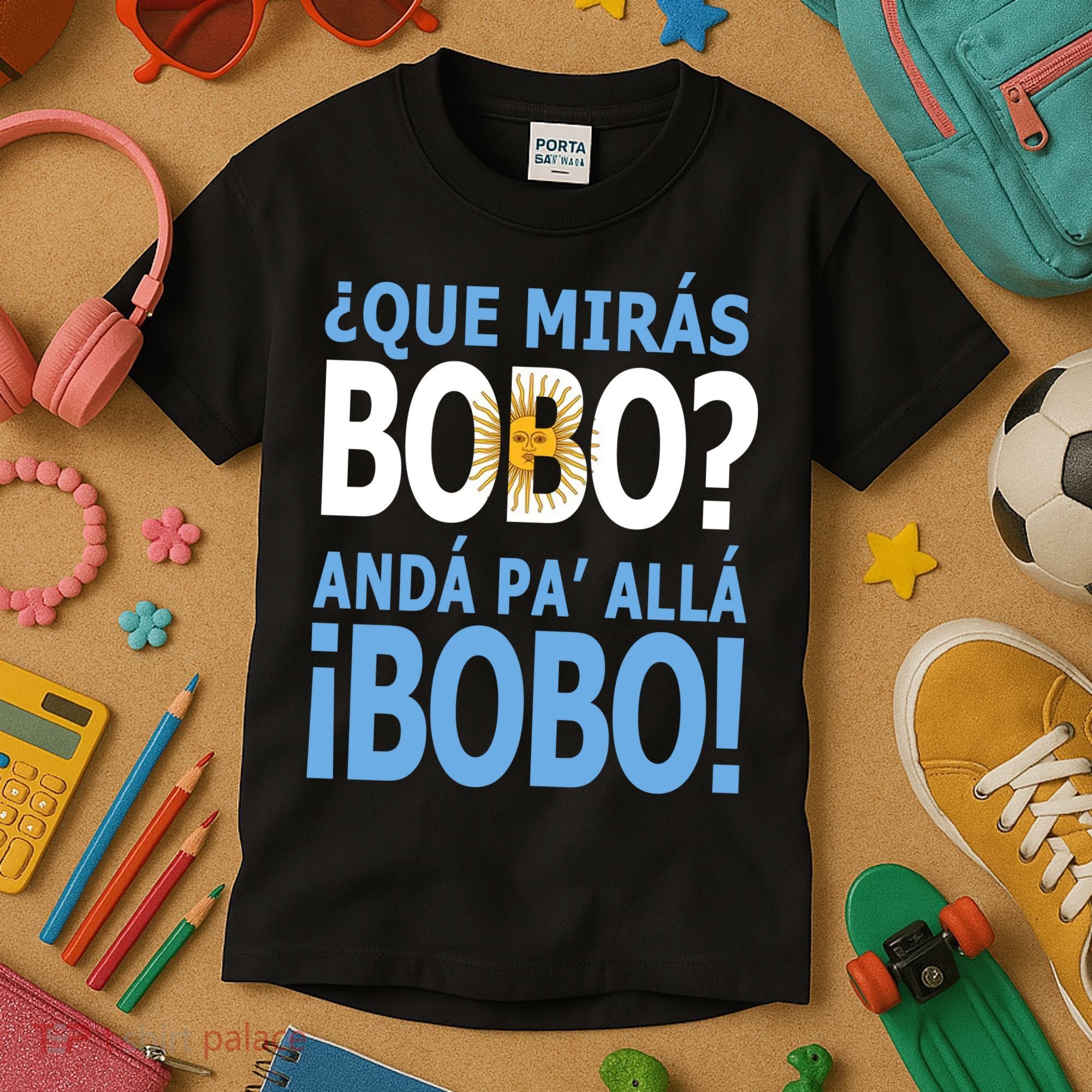 Que Mira´Bobo Argentina 10 Kids T-Shirt