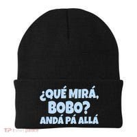 Qué Miras Bobo Qué Mira Bobo Funny Meme Beanie thumb 0
