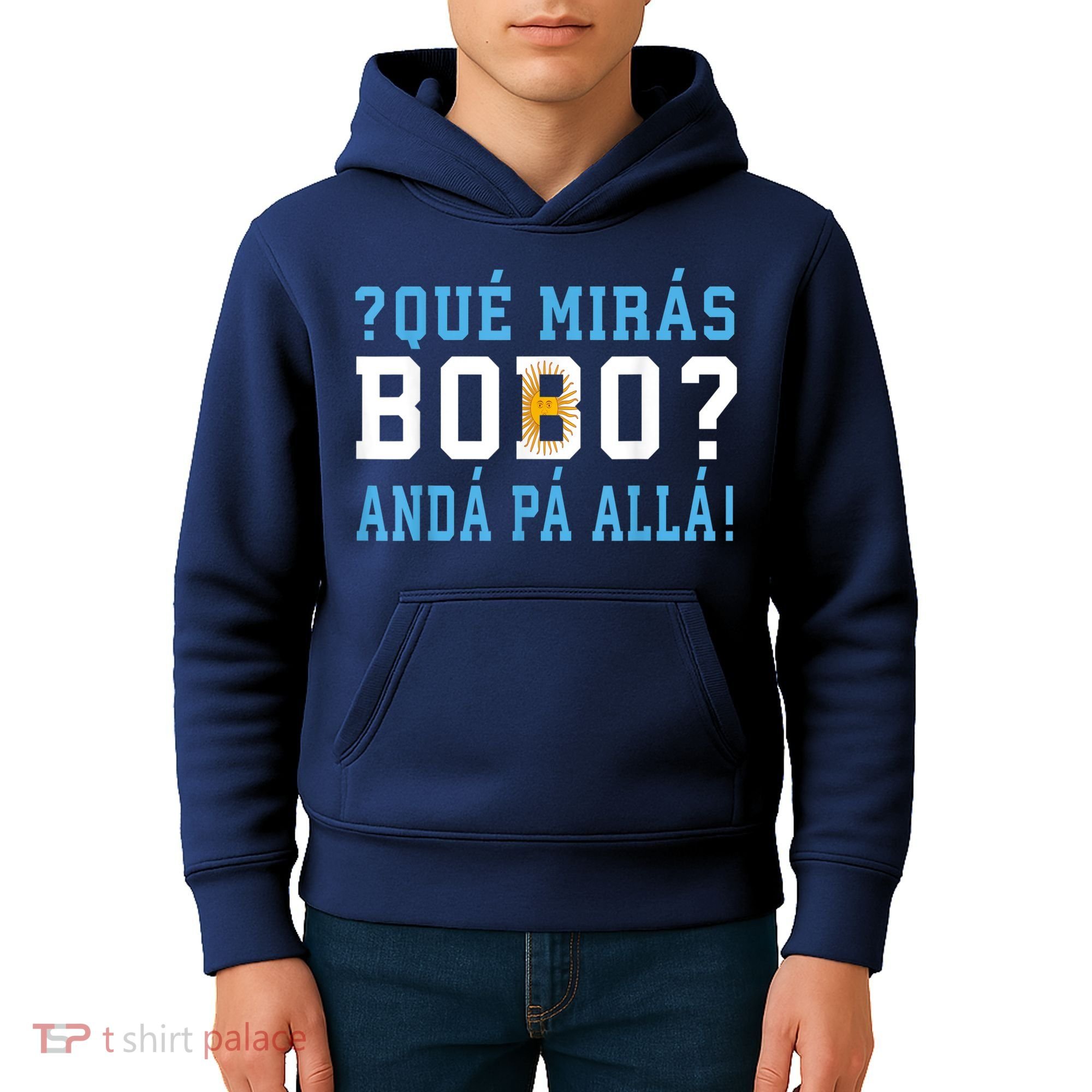 Qué Mirás Bobo, Andá Pa' Allá Funny Speech Kids Hoodie