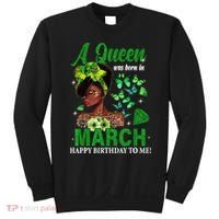 Queen March Birthday Black African American St Patricks day Sweatshirt thumb 0