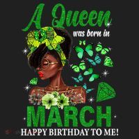 Queen March Birthday Black African American St Patricks day Tumbler thumb 3