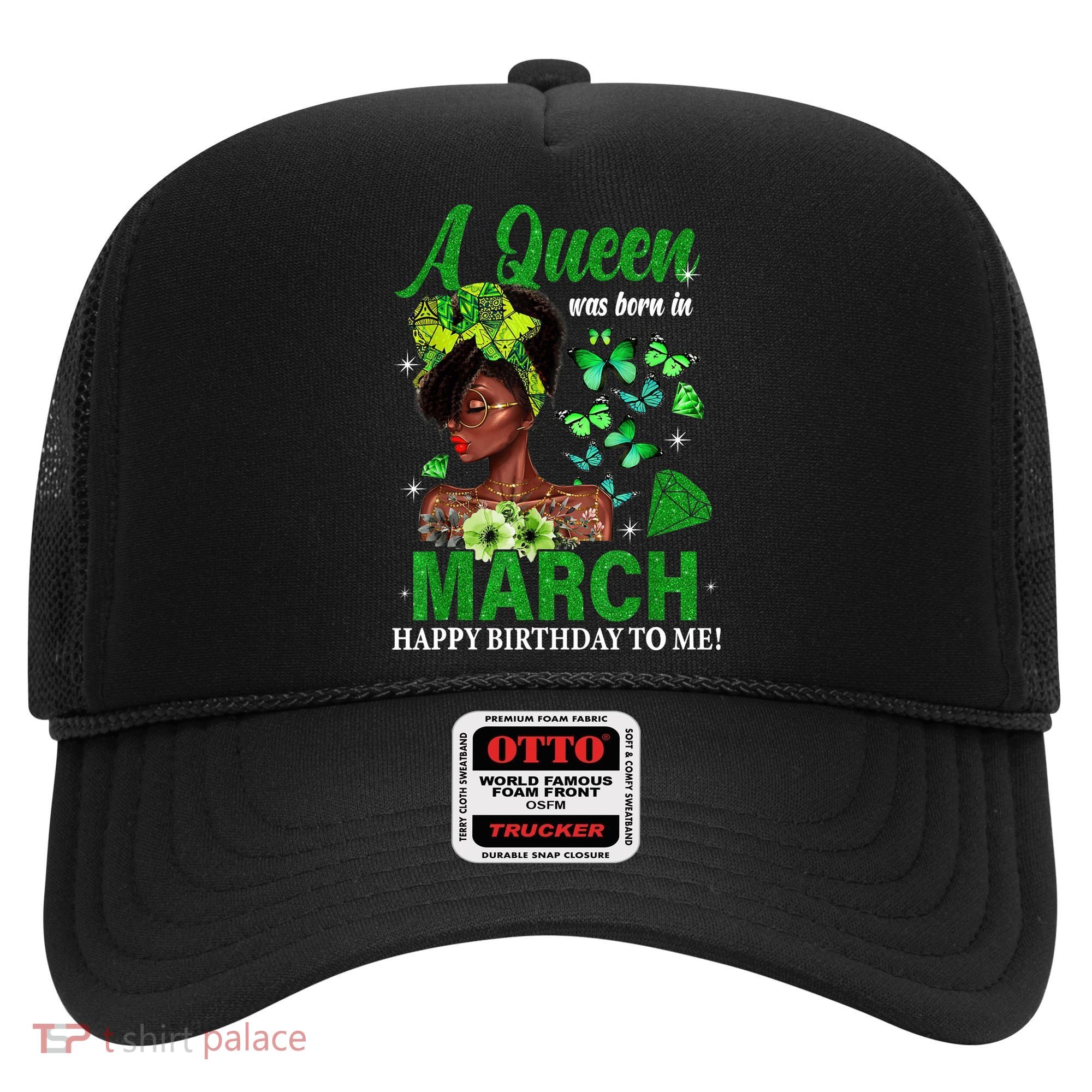 Queen March Birthday Black African American St Patricks day Hat