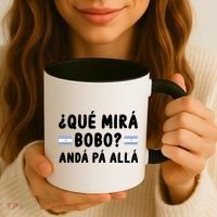 Qué Mira Bobo Qué Miras Bobo Argentina Soccer Coffee Mug thumb 3