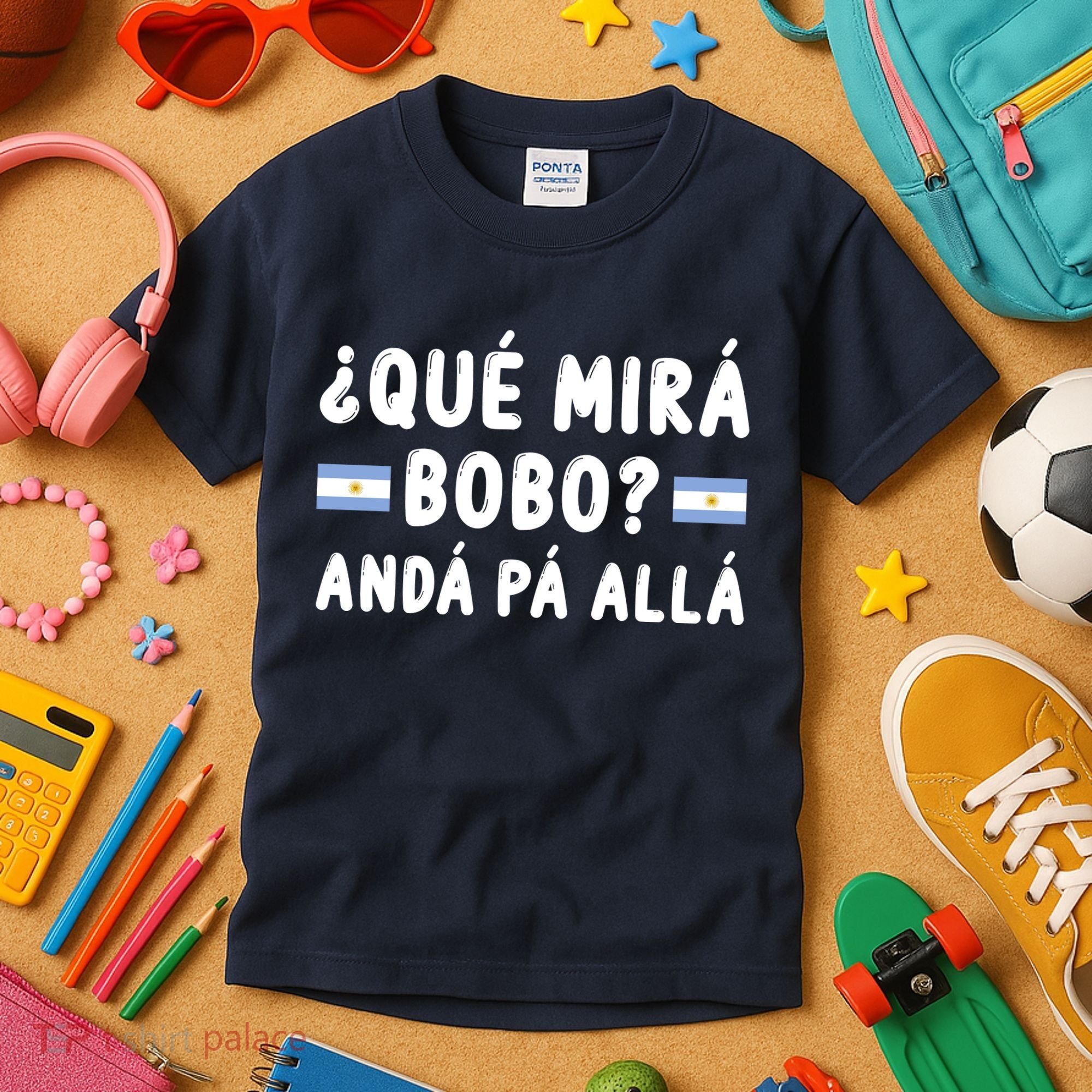 Qué Mira Bobo Qué Miras Bobo Argentina Soccer Kids T-Shirt