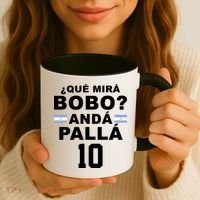 Qué Mira Bobo Anda Palla 10 Argentina Soccer Coffee Mug thumb 3
