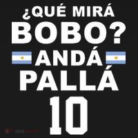 Qué Mira Bobo Anda Palla 10 Argentina Soccer Ornament thumb 1