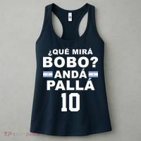 Qué Mira Bobo Anda Palla 10 Argentina Soccer Women's Tank Top thumb 3